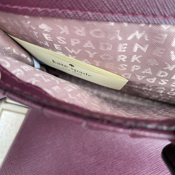 Kate Spade Laurel Way Winni Mini Deep Plum Leather - Picture 14 of 16